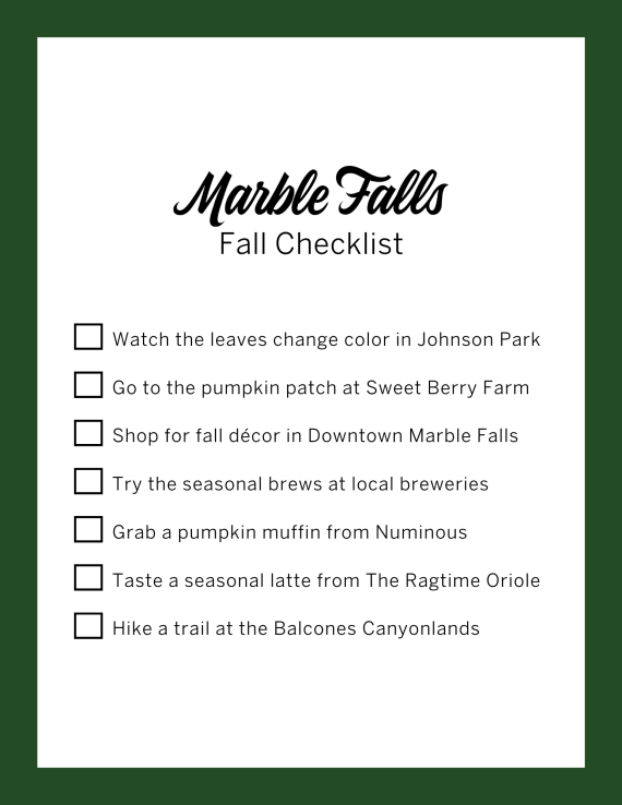 Fall Checklist Photo